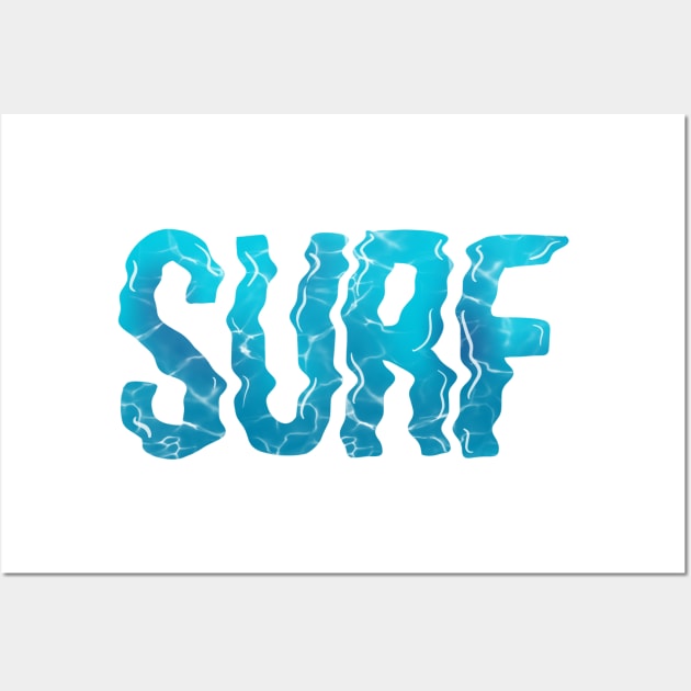 SURF Graphic Typographic Wall Art by SusanaDesigns